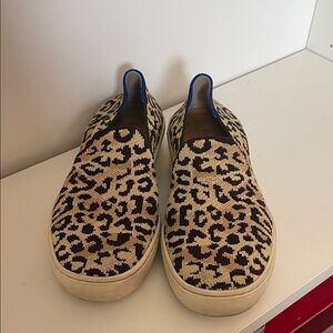 Rothy’s Leopard Print Slip-On Sneakers